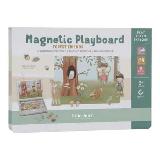 "Magnetpuzzle für Kinder ab 3 Jahren von Little Dutch – Forest Friends, mehrfarbig image"