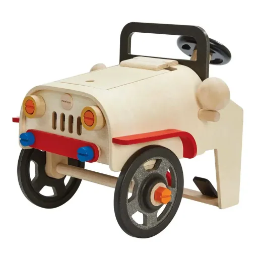 "Plan Toys Spielzeug Automechaniker/Fahrsimulator Holz image"