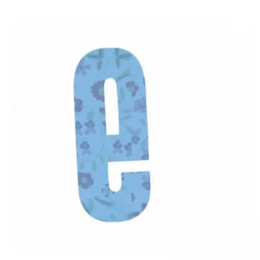 "Lilipinso Sticker blau Buchstabe e image"