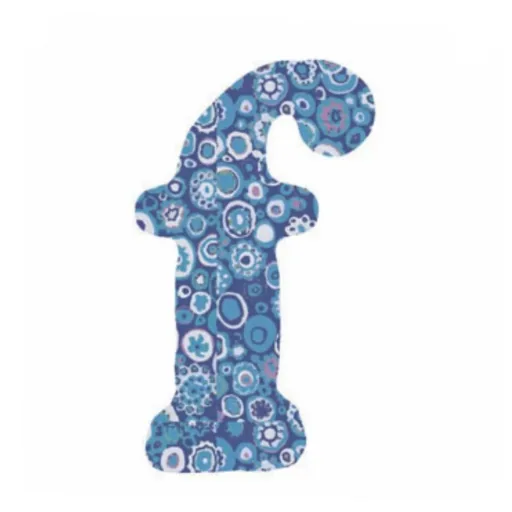 Lilipinso Sticker blau Buchstabe f