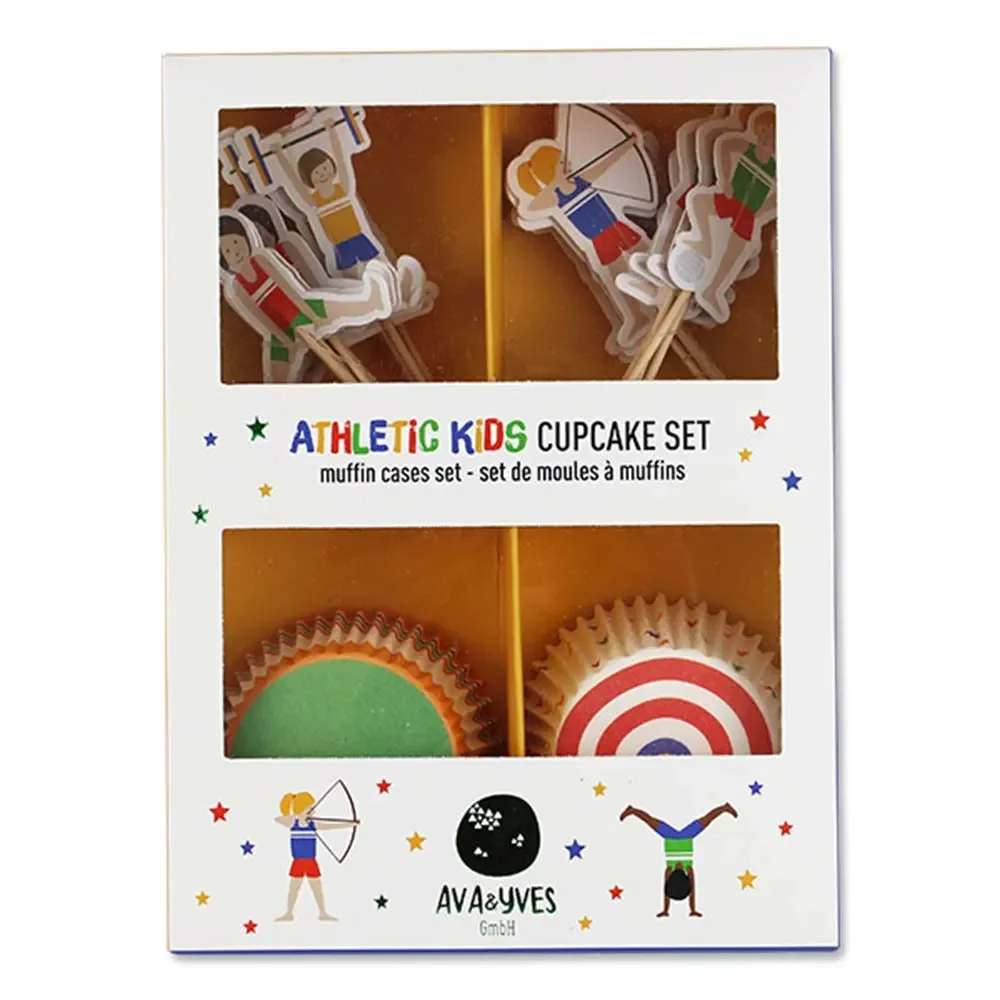 "Ava & Yves Cupcake Set Athleten image"