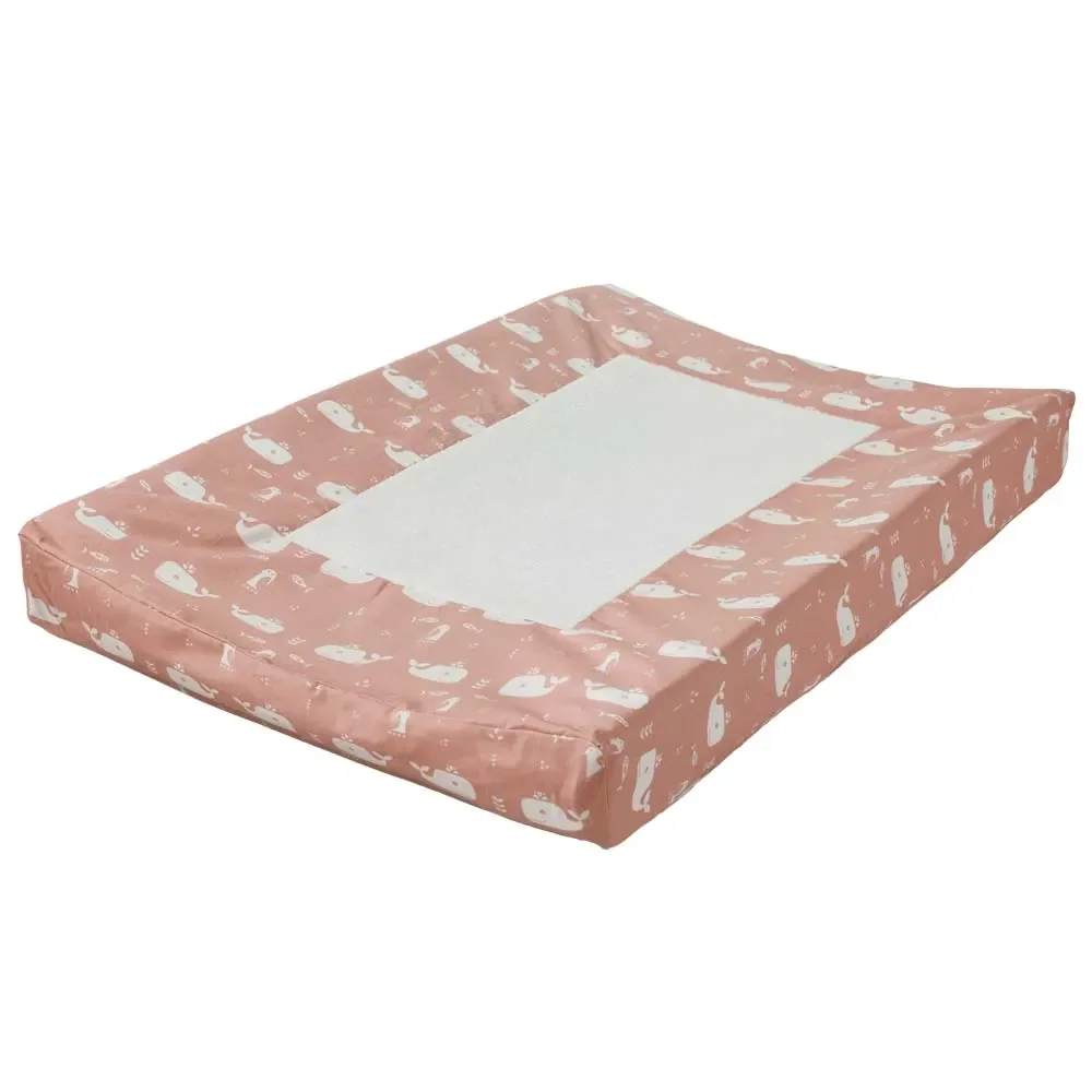 "Fresk Wickelauflage Bezug Wal rosa image"