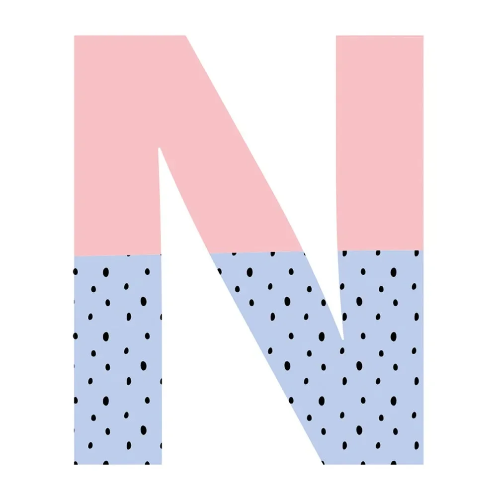 "Lilipinso Wandsticker Happy Buchstabe N image"