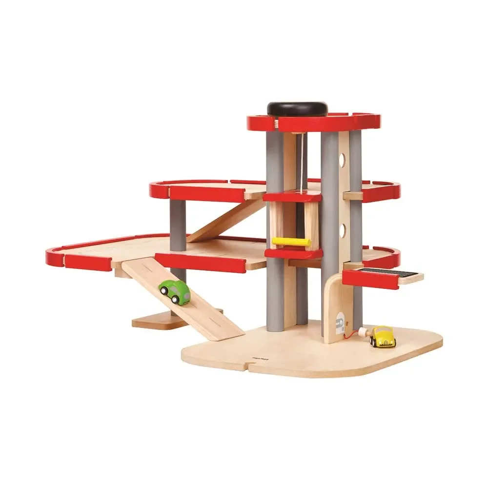 "Plan Toys Parkhaus Stromtankstelle Holz image"