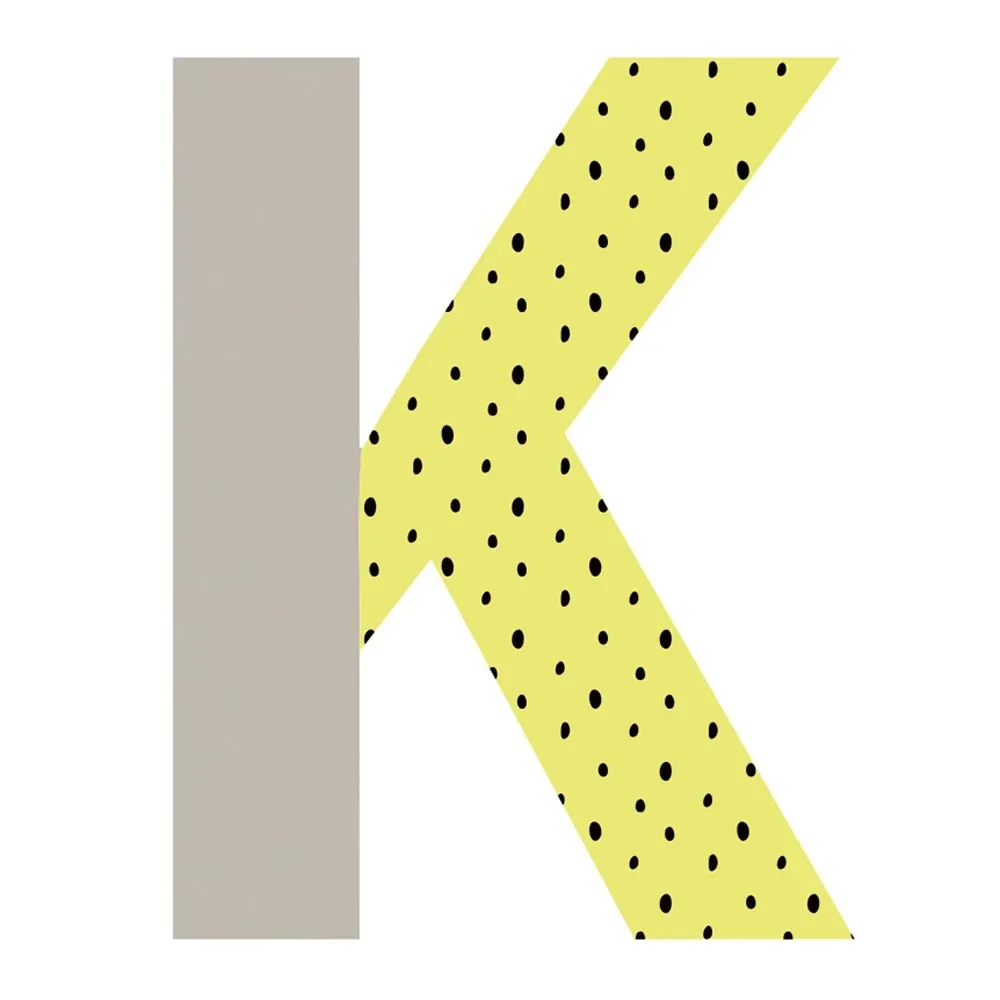 "Lilipinso Wandsticker Happy Buchstabe K image"