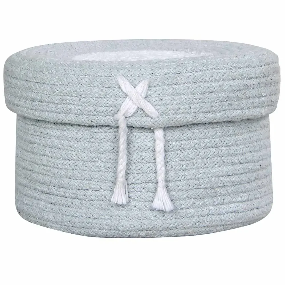 "Lorena Canals Korb mit Deckel groß blau image"