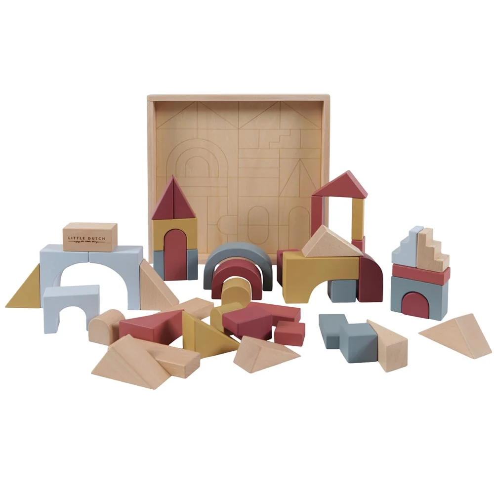 "Little Dutch Holz Spielzeug Klötze 47 teilig image"
