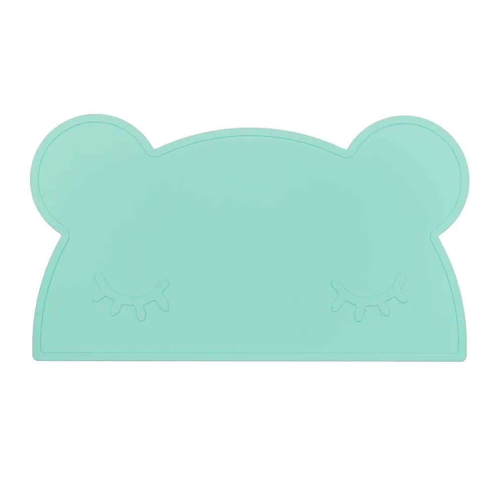 "We Might Be Tiny Kinder Tischset Silikon Bär mint image"