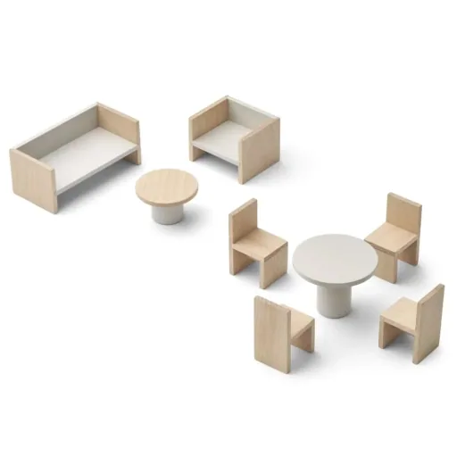 Le Toy Van Daisylane Tea Time – 15-teiliges Puppenhaus-Zubehörset Aus Holz Für Kinder Ab 3