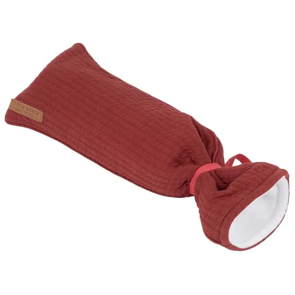 "Little Dutch Bezug Wärmflasche uni rot "Pure Red" image"