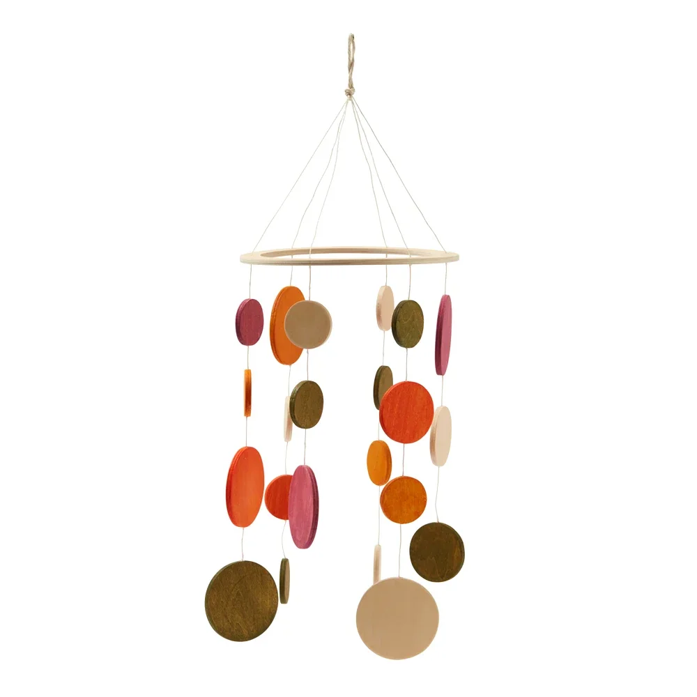 "Kids Concept Kinder Mobile Kreise Holz orange image"