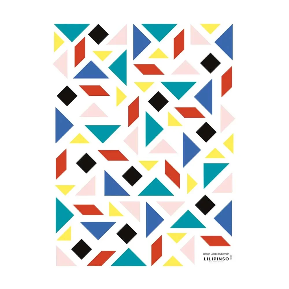 "Lilipinso Wandsticker Tangram bunt image"