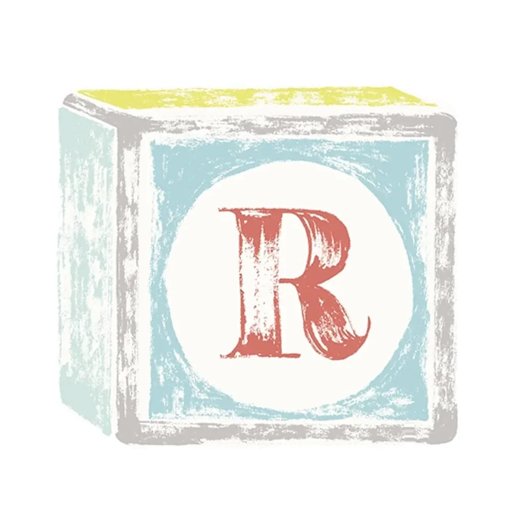 Lilipinso Sticker Buchstabe auf Spielwürfel R