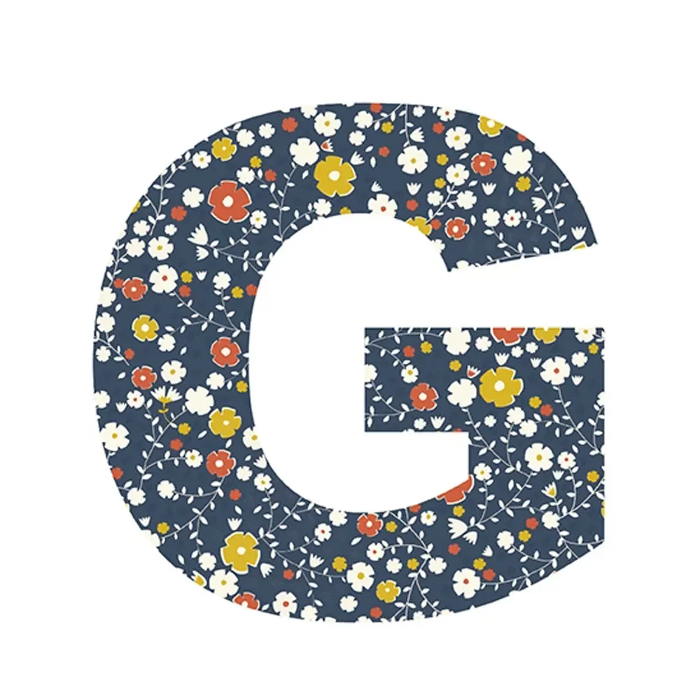 "Lilipinso Sticker Buchstabe geblümt G image"