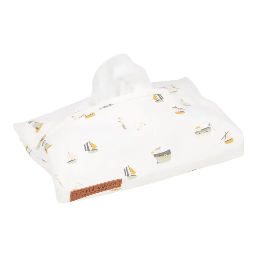 "Little Dutch Feuchttuch Box Bezug "Sailors Bay" weiß image"