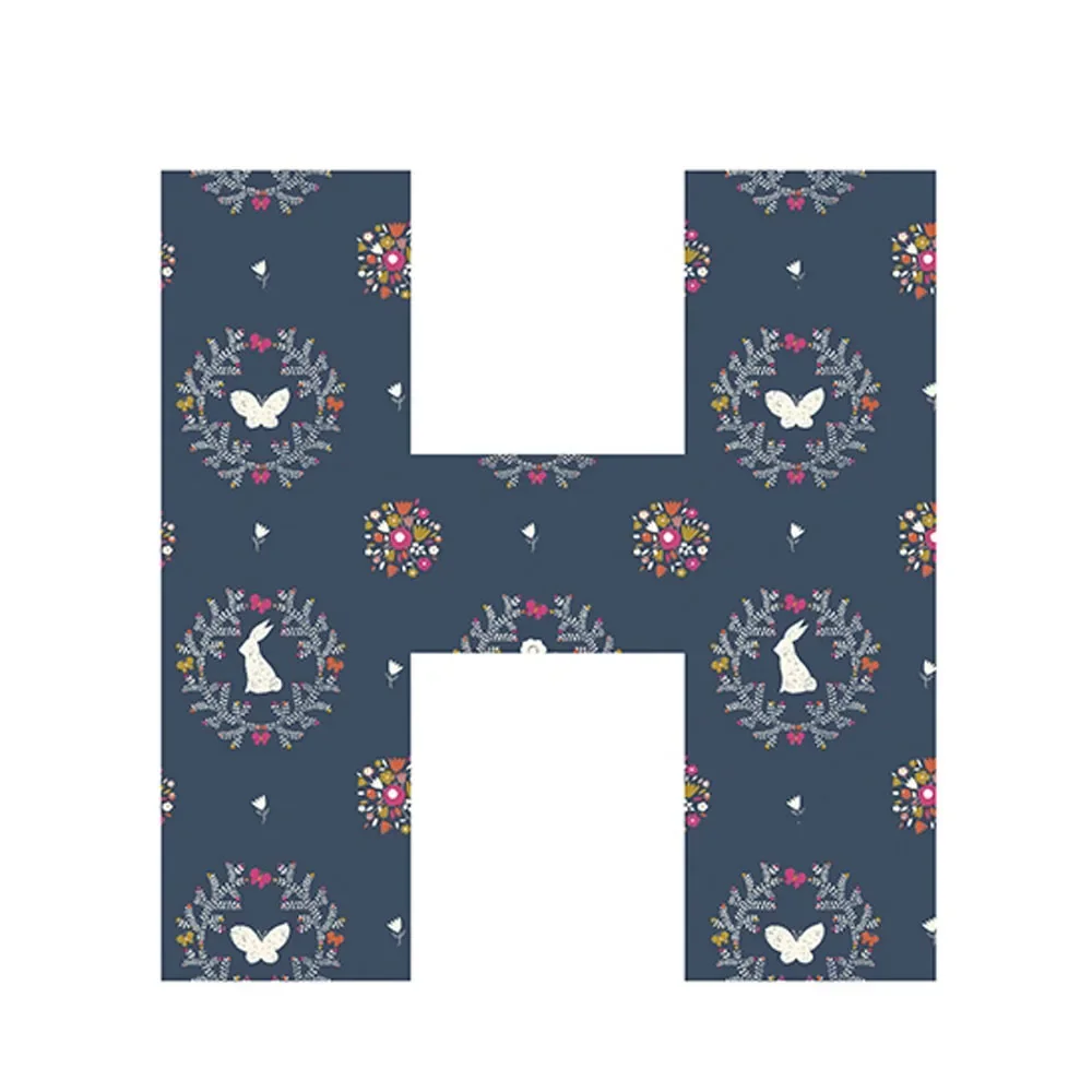 Lilipinso Sticker Buchstabe geblümt H