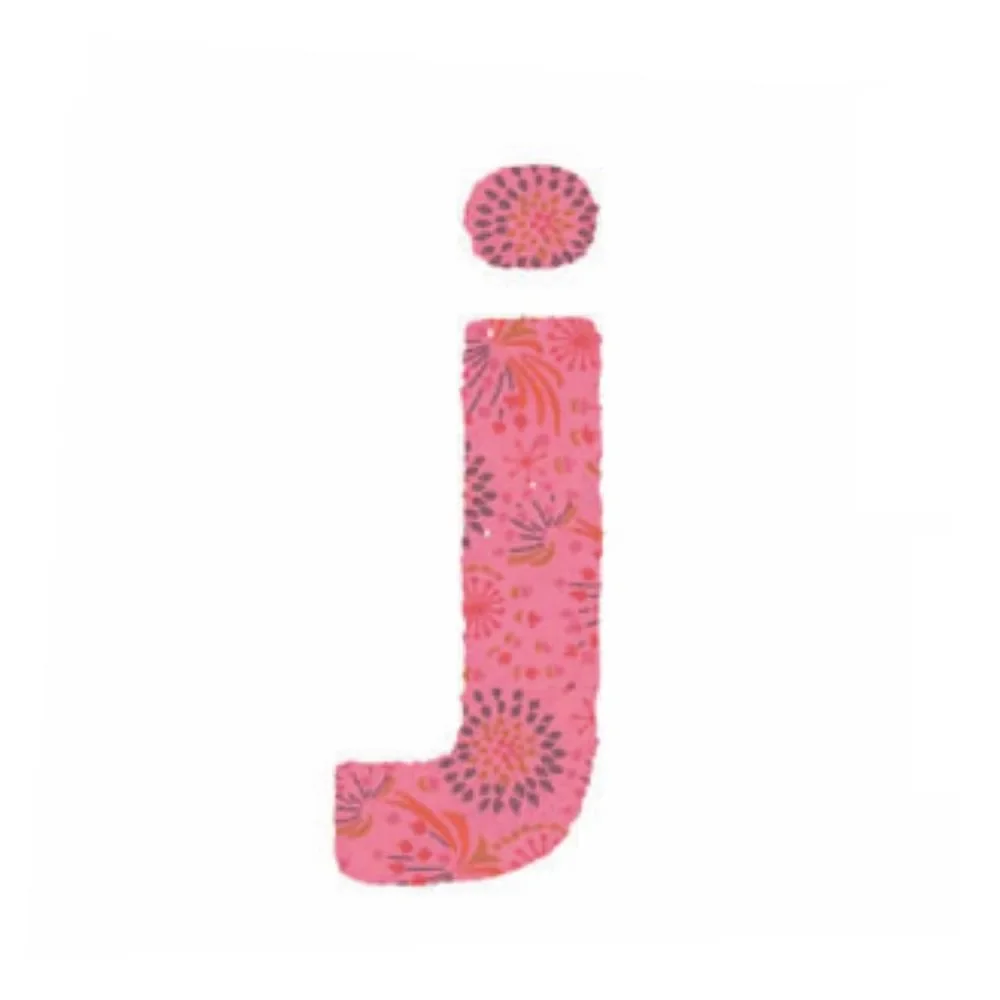 "Lilipinso Sticker rosa Buchstabe j image"