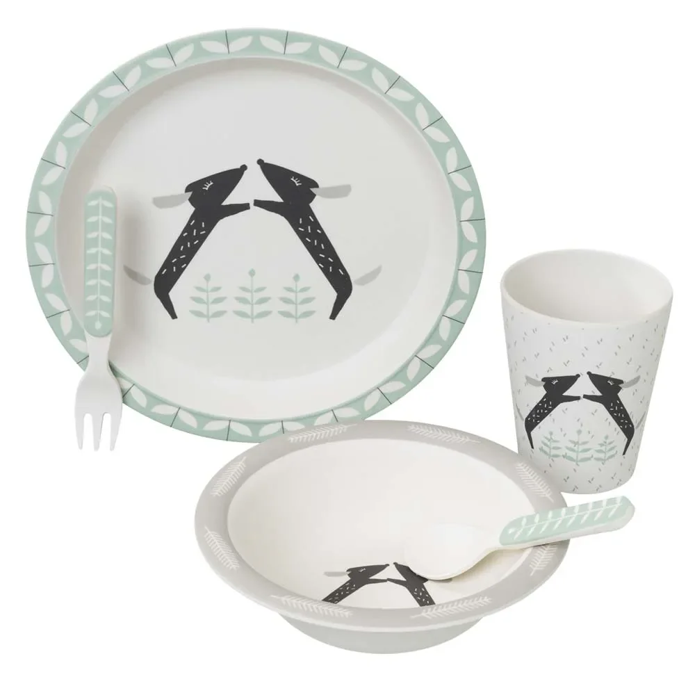 "Fresk Bambus Geschirrset Dackel image"