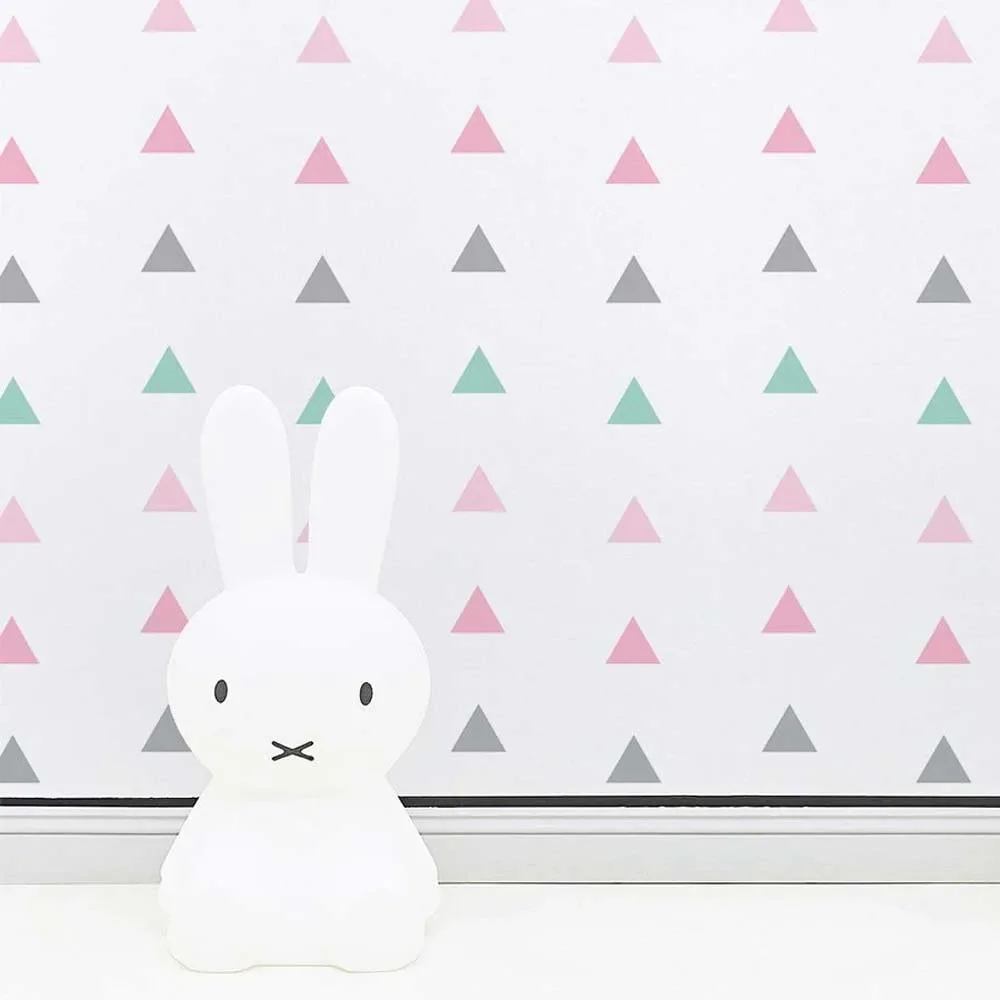 "tresxics Wandsticker Dreiecke mint rosa grau image"