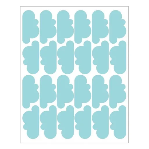 tresxics Wandsticker Wolken blau