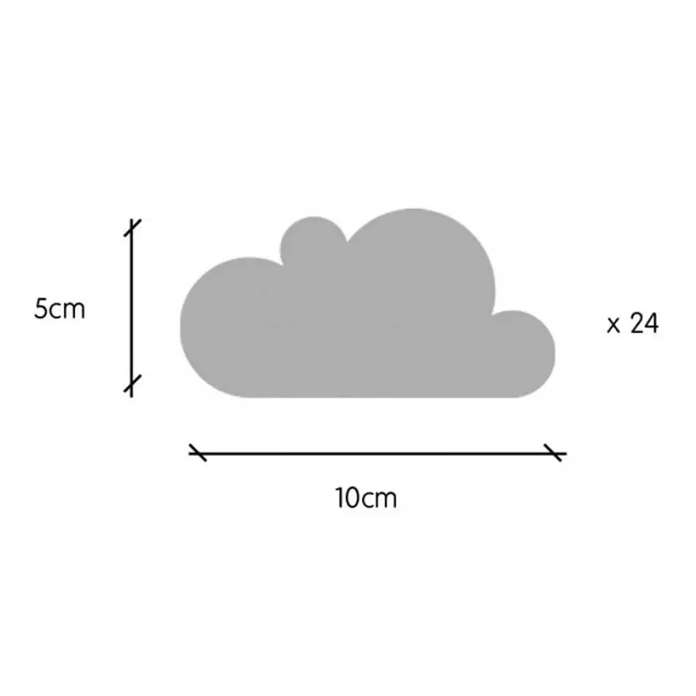 "tresxics Wandsticker Wolken grau image"