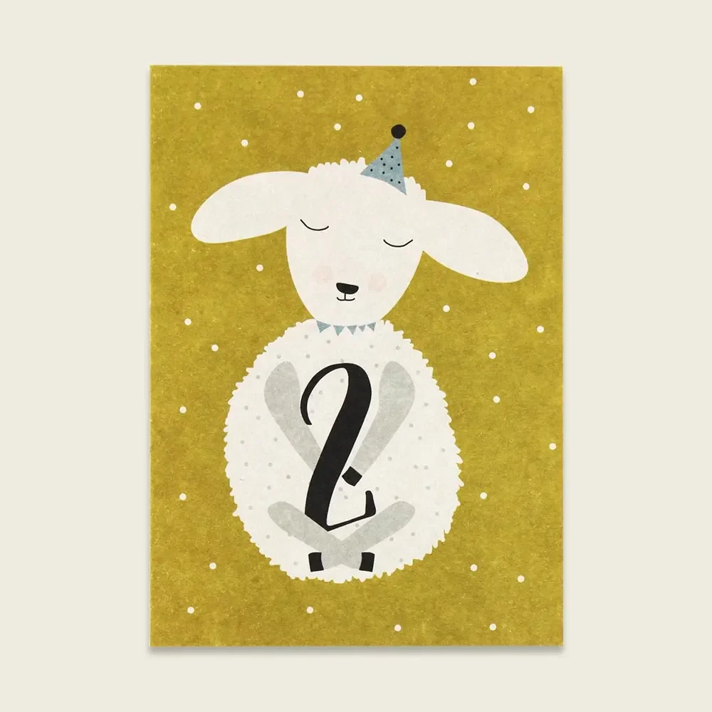 "Ava & Yves Postkarte Lamm "2" image"