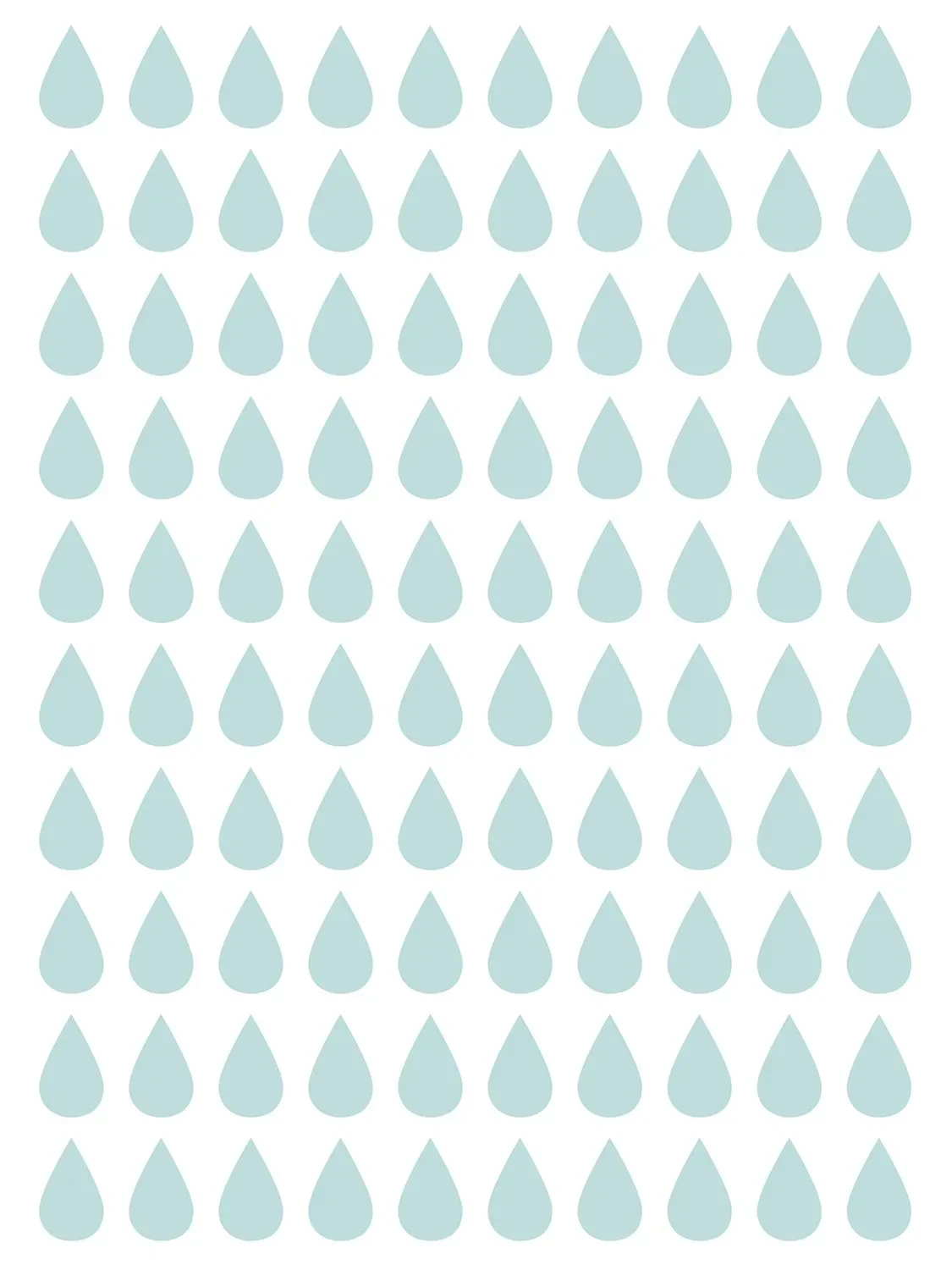 "Lilipinso Wandsticker Basics Tropfen, Farbe: mint image"