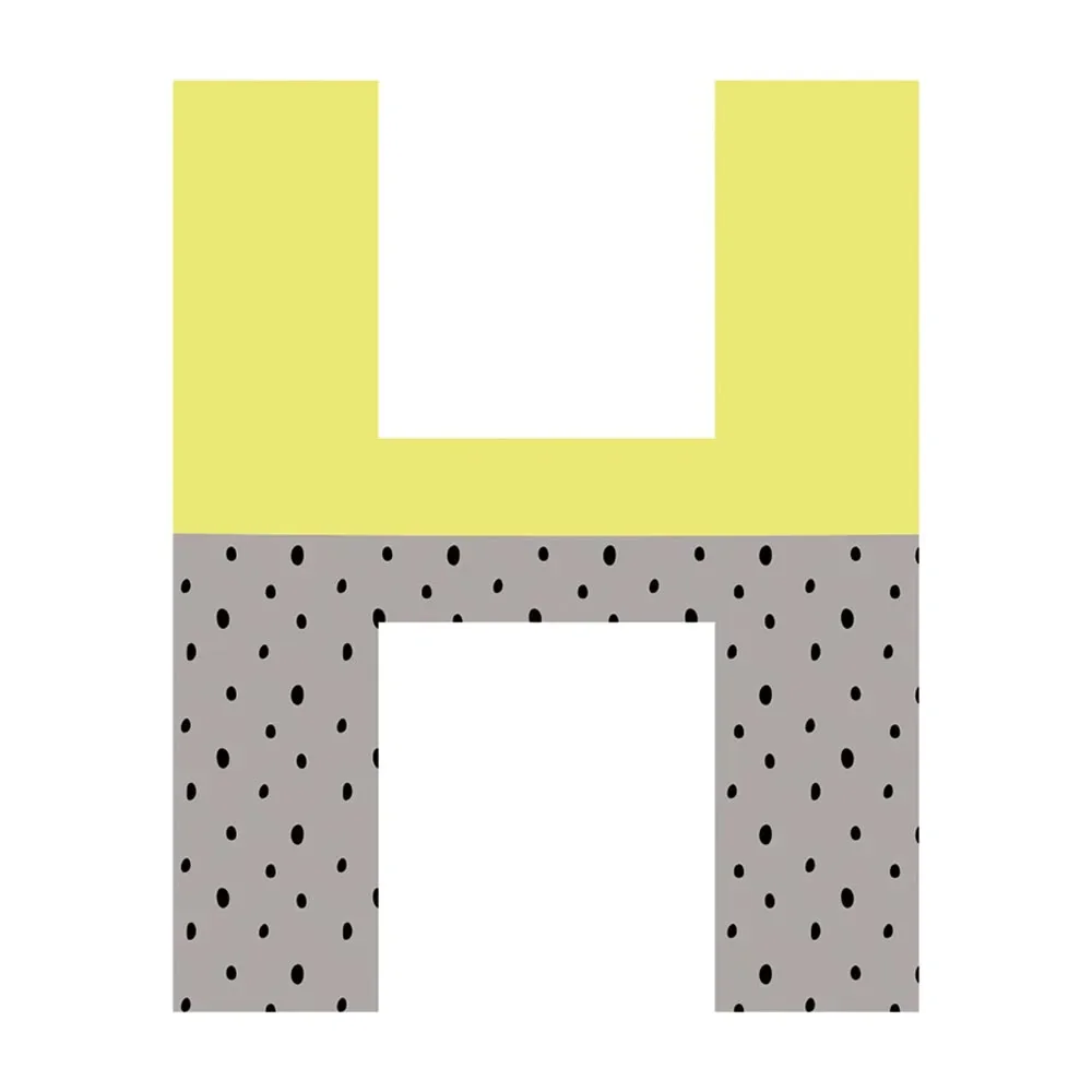 Lilipinso Wandsticker Happy Buchstabe H