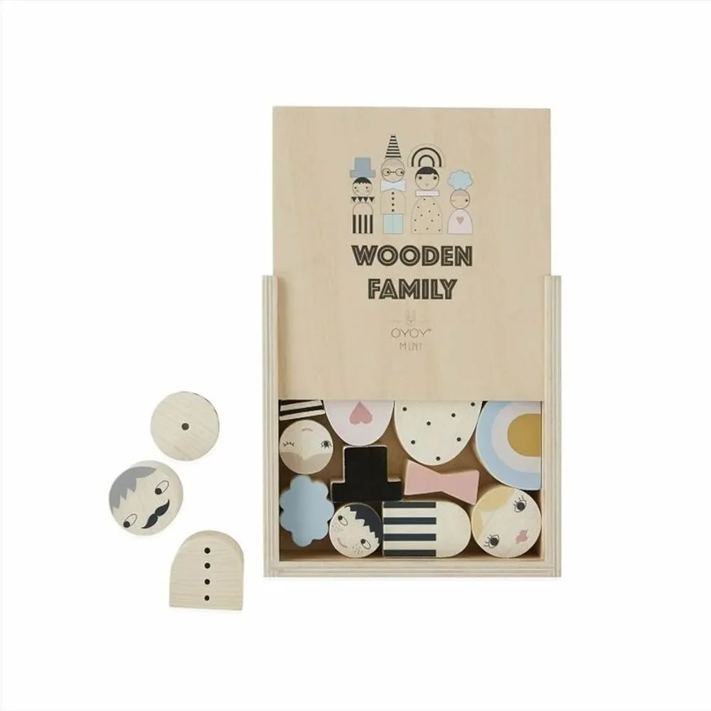 "OyOy Wooden Family Bausteine image"