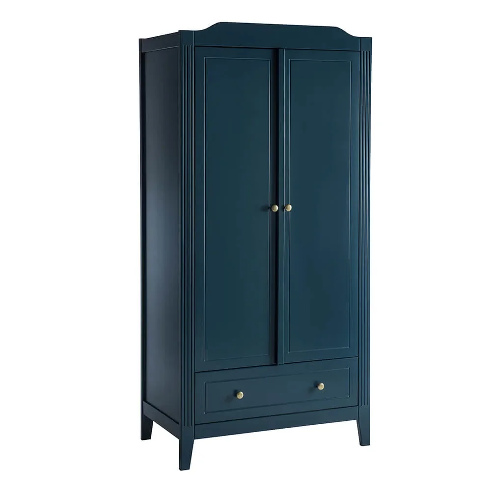 "Maison Charlotte Kleiderschrank Opera 2 türig dunkelblau image"