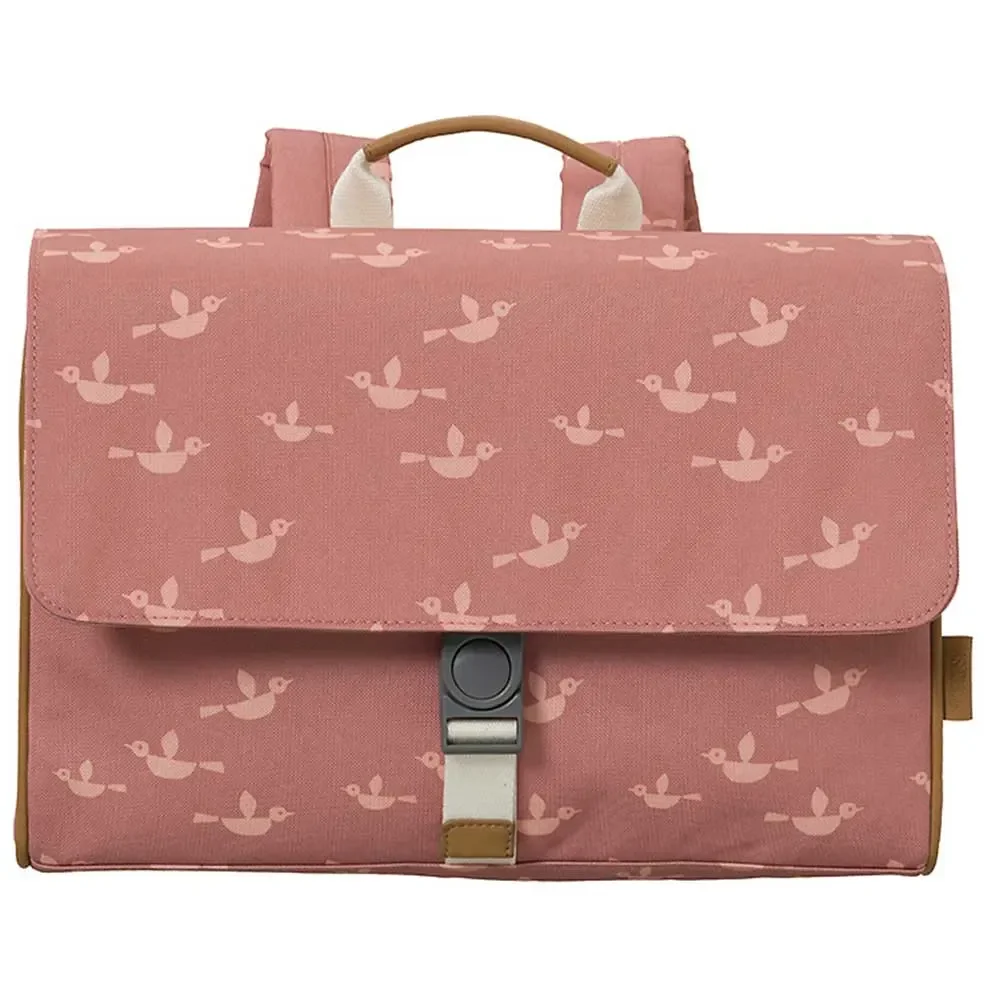 "Fresk Schulranzen Vögel pink image"