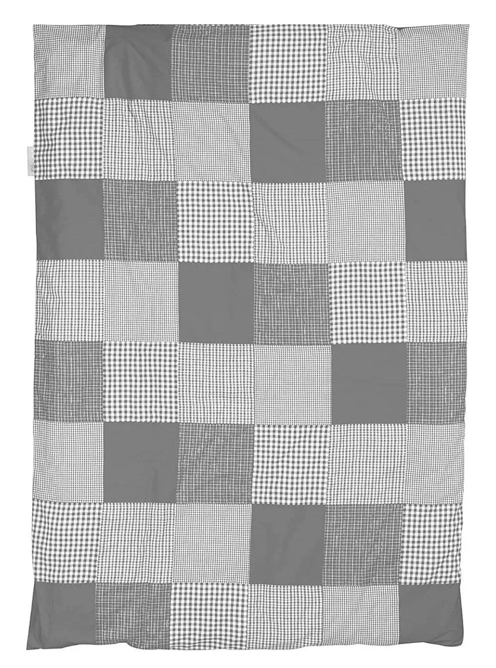 "Taftan Bettwäsche Patchwork 170 x 230 grau image"