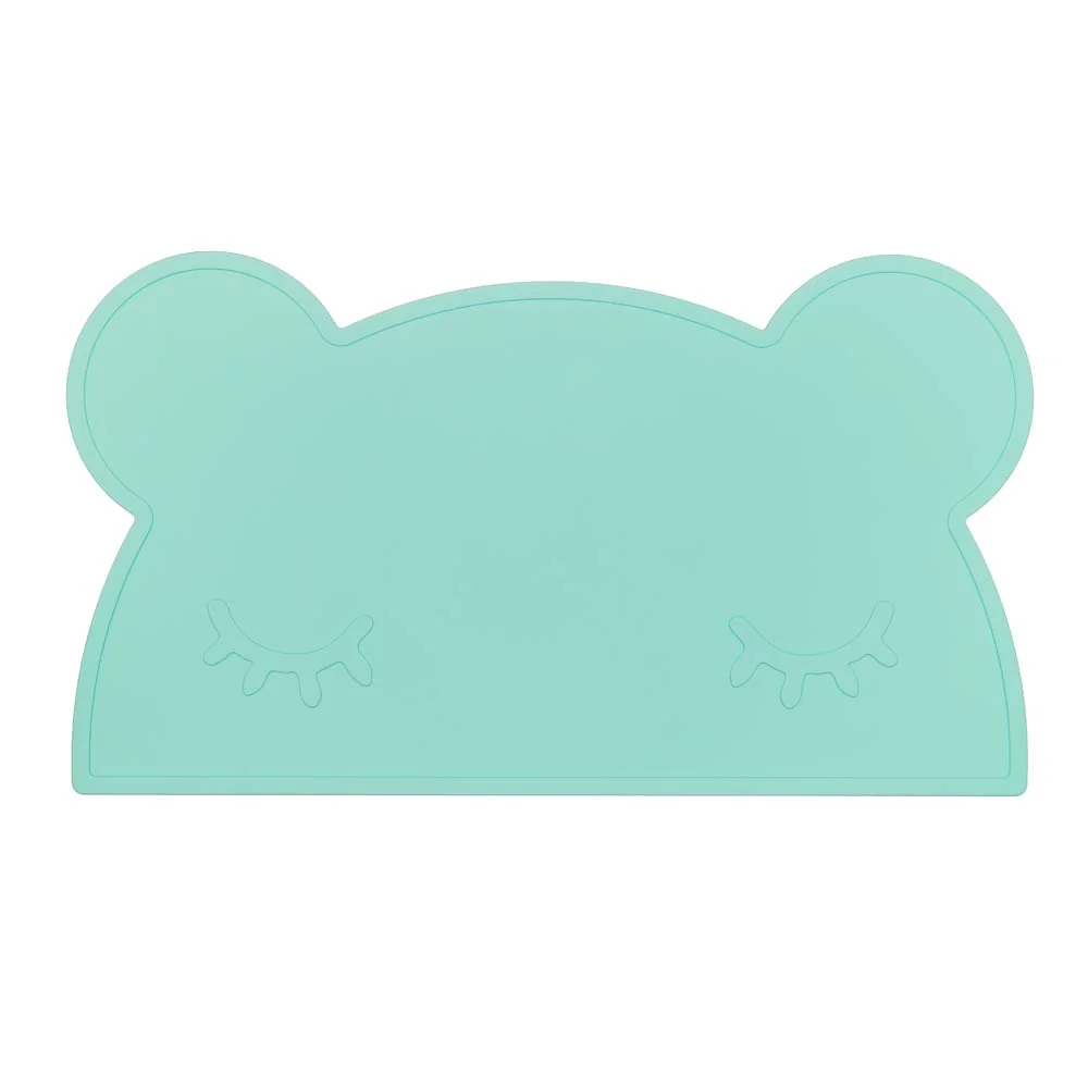 "We Might Be Tiny Kinder Tischset Silikon Bär mint image"