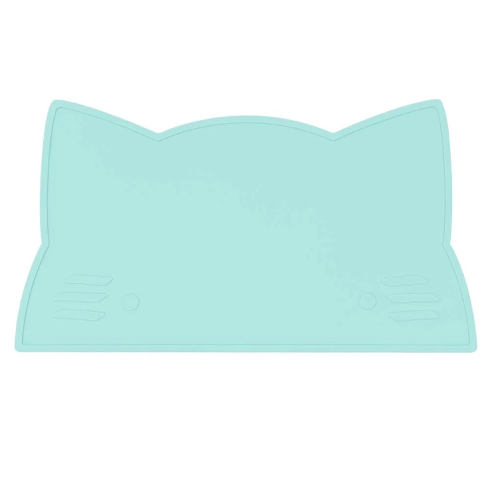"We Might Be Tiny Kinder Tischset Silikon Katze mint image"