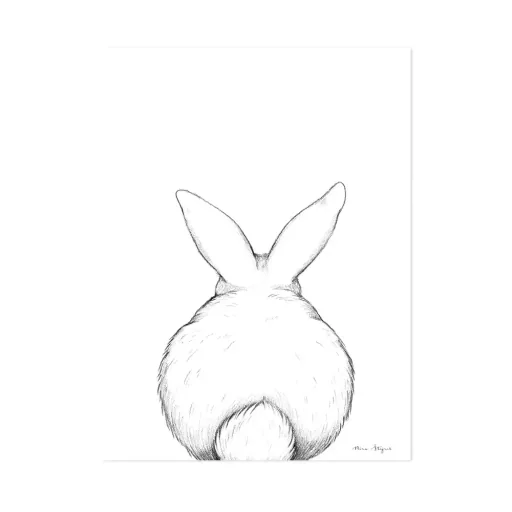 Lilipinso Poster Häschen von hinten