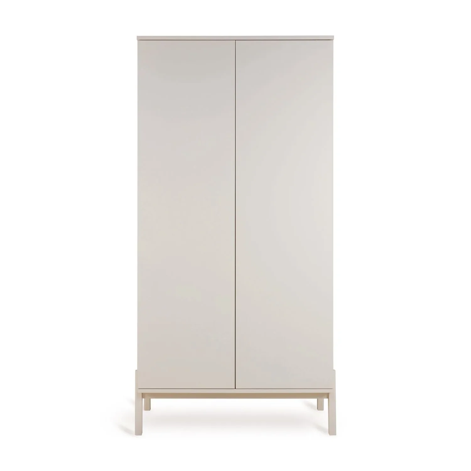 "Quax Ashi Kleiderschrank | 2-türiger Babykleiderschrank mit Soft-Close & viel Stauraum, Breite: 96 cm, Höhe: 196 cm, Länge: 58 cm, Farbe: Ton image"