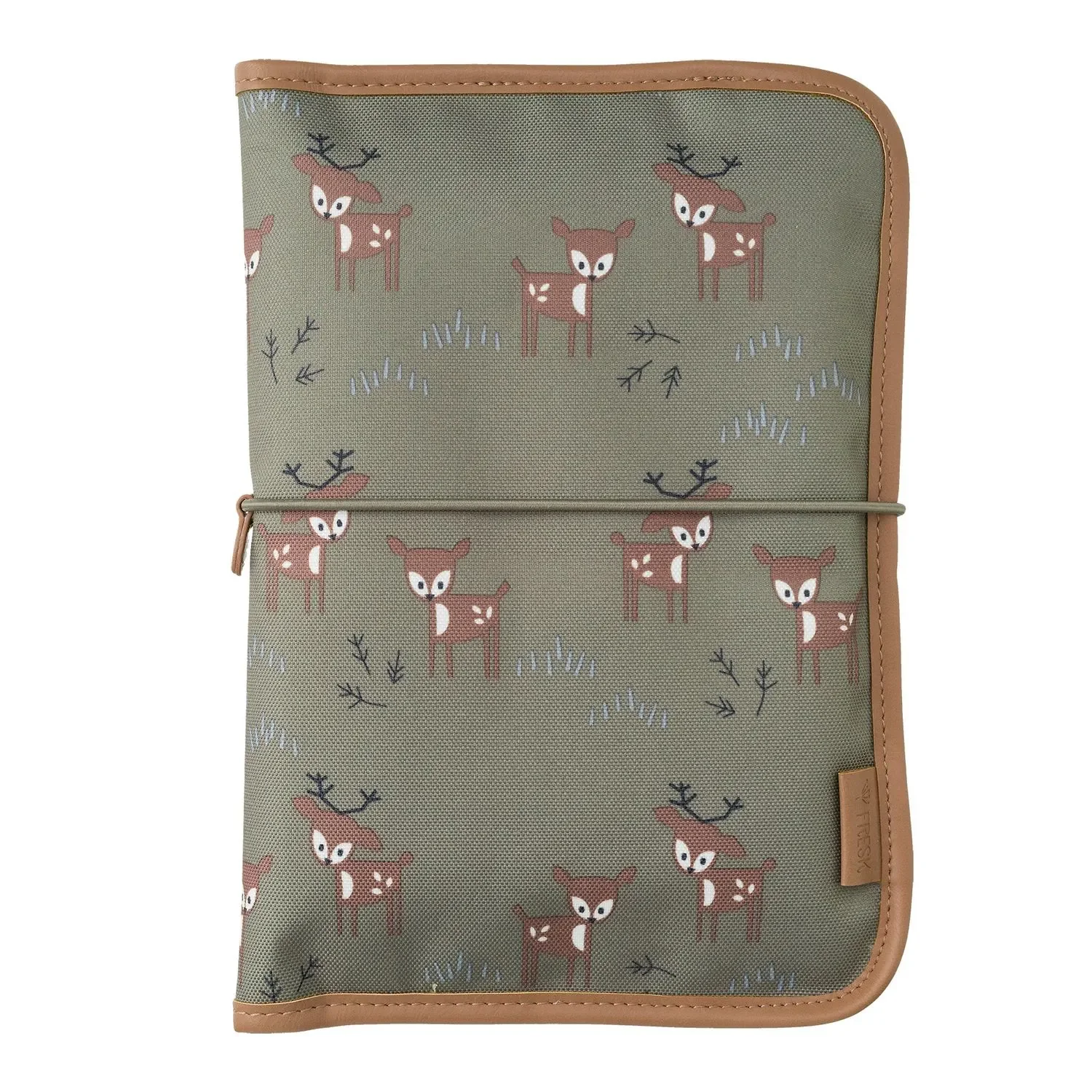 "Fresk Wickeltasche unterwegs, 25x17x3 cm, Farbe: Hirsch oliv image"