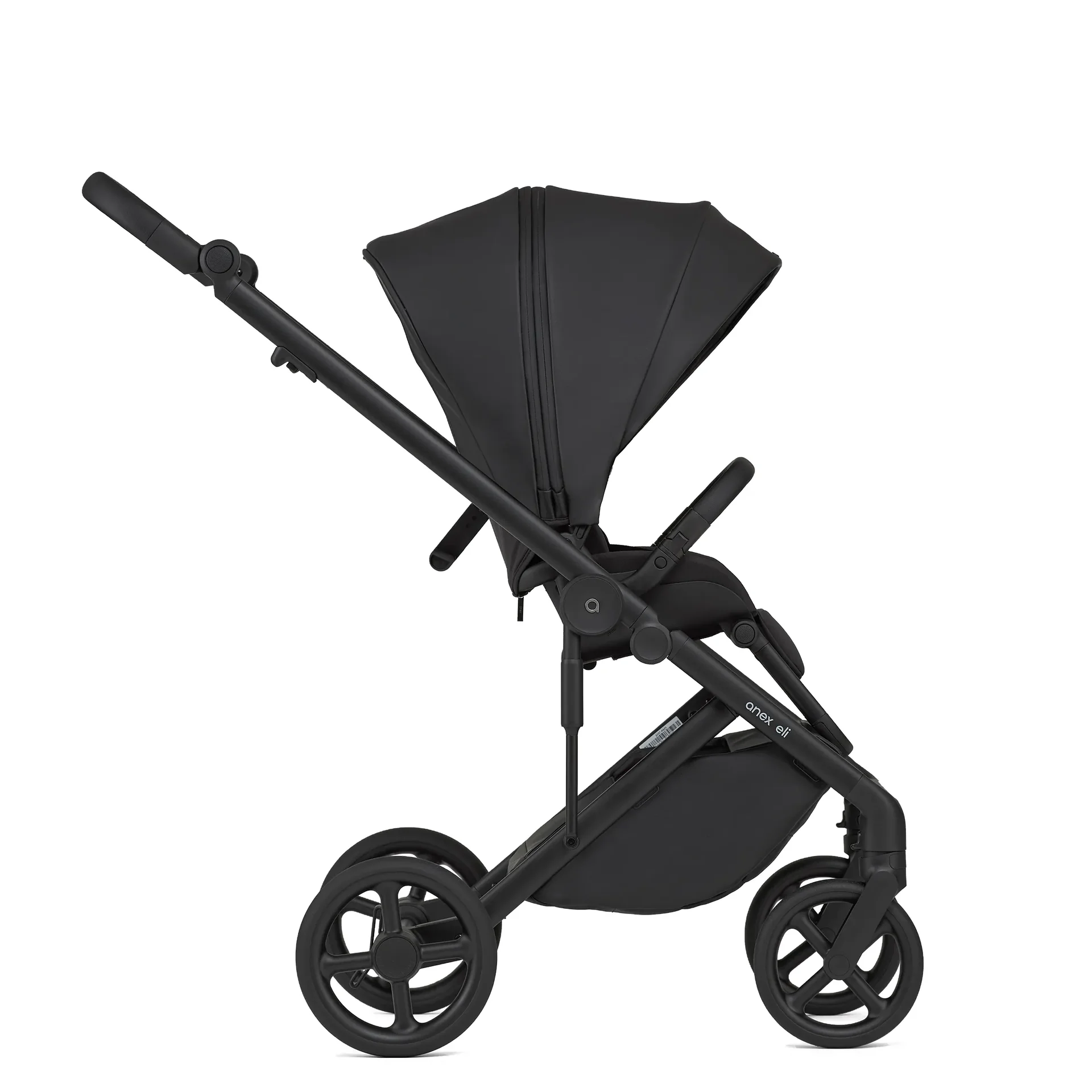 "Anex ELI Midnight Kombi-Kinderwagen, dunkelblau, geländetauglich, höhenverstellbar, faltbar image"