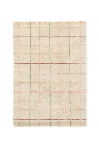 "Waschbarer Teppich, Baumwollteppich, moderner Teppich mit Streifen, maschinenwaschbar, 160x120cm image"