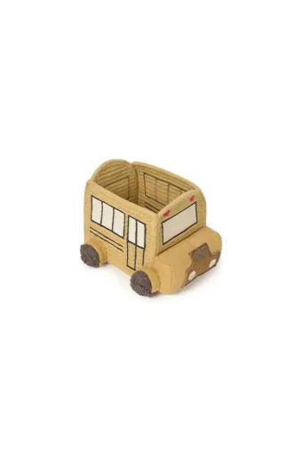 Kinderzimmer Aufbewahrung Korb Mini Schulbus Handgewebt Baumwolle, Kinder Spielzeugkorb