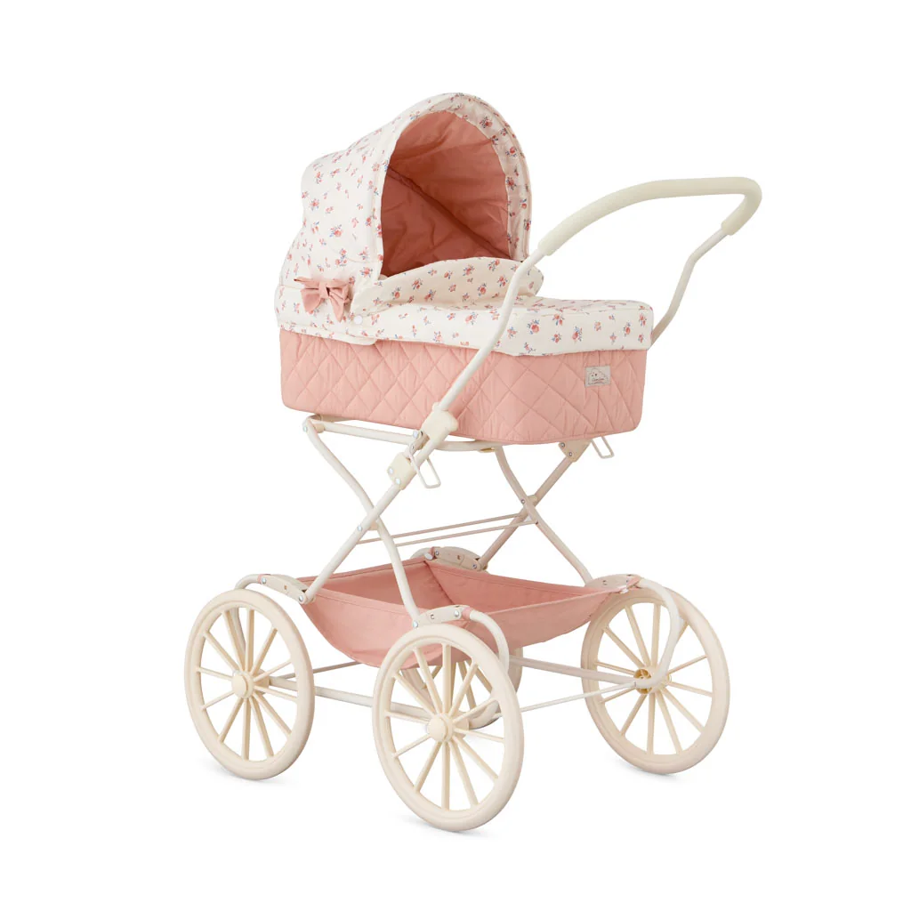 "Puppenwagen Cam Cam Beeren, ab 3 Jahre, drehbare Vorderräder, ergonomischer Holzgriff image"