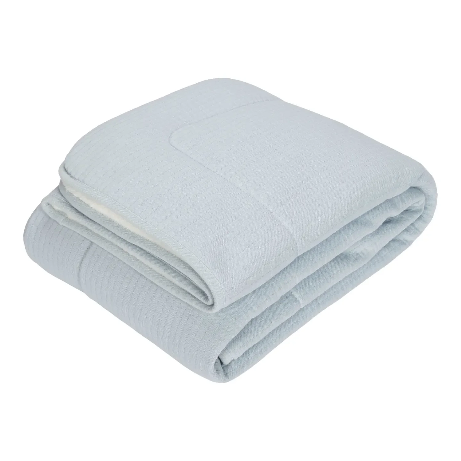 "Little Dutch Kinderbettdecke - Pure, Farbe: Soft Blue image"