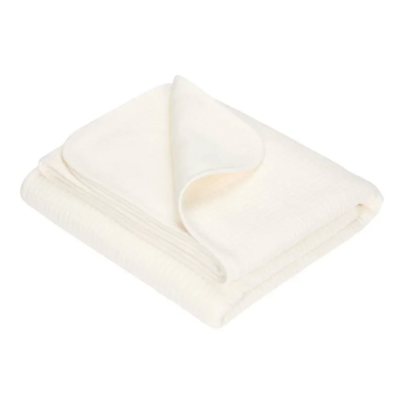 "Little Dutch Kinderbettdecke, Sommerdecke – Baumwoll Sommerdecke für Kinderbett, Farbe: Soft White image"
