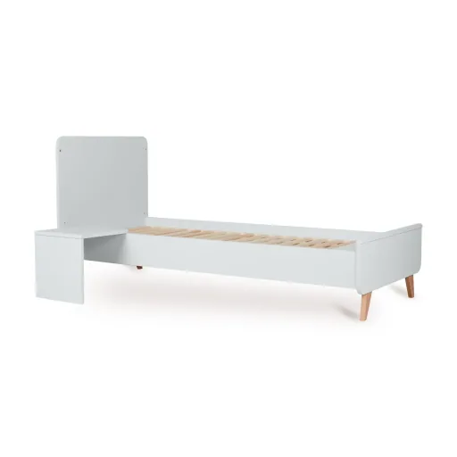"Quax Loft Junior Kit 170x70 cm | Umbauset für Loft Babybett zum Juniorbett | Mit Nachttisch & Bettgitter-Option, Farbe: weiss image"