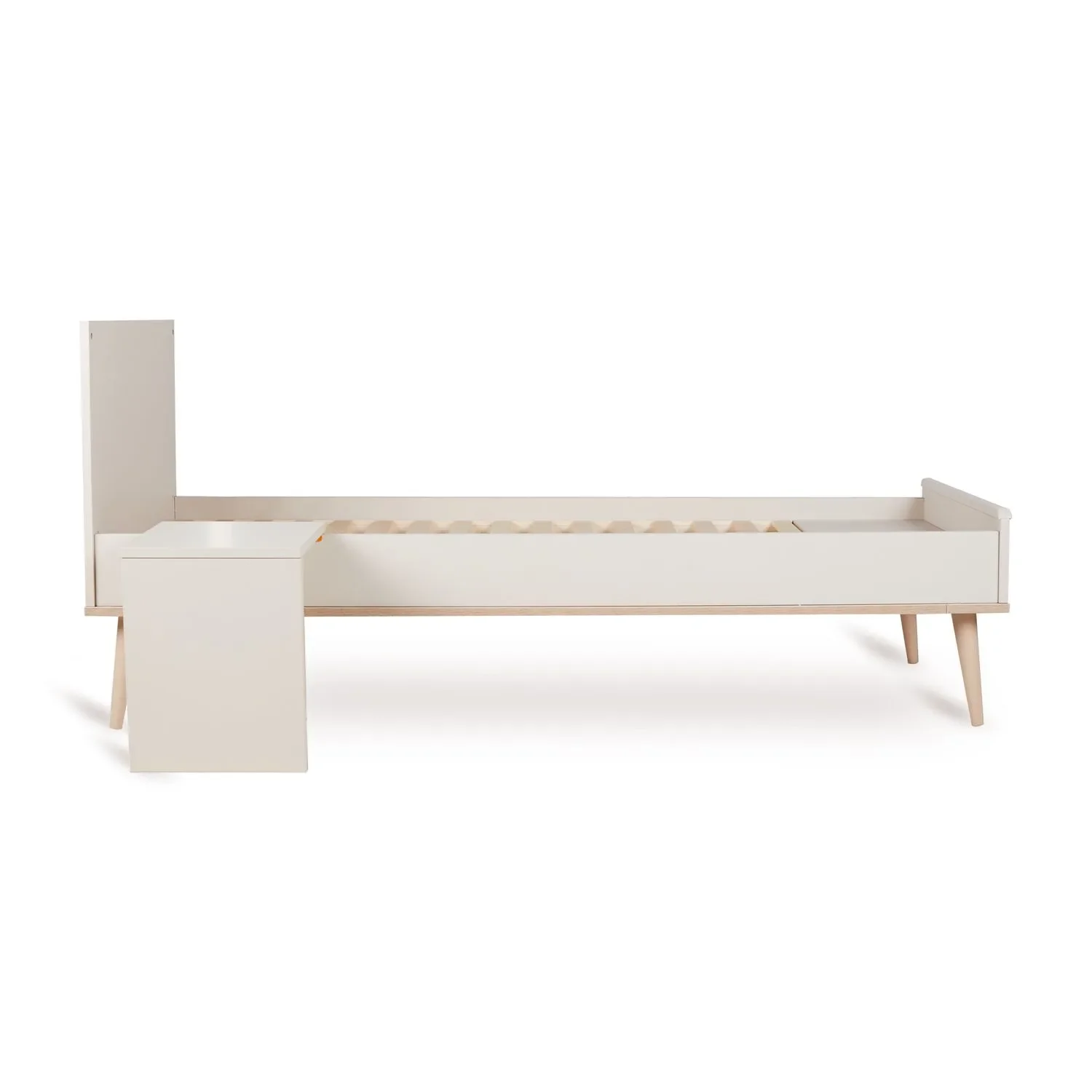 "Quax Flow Junior Kit 170x70 cm | Umbauset für Flow Babybett zum Juniorbett | Mit Nachttisch & Bettgitter-Option, Farbe: Ton image"