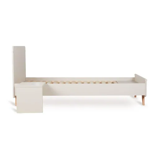 "Quax Loft Junior Kit 170x70 cm | Umbauset für Loft Babybett zum Juniorbett | Mit Nachttisch & Bettgitter-Option, Farbe: Ton image"