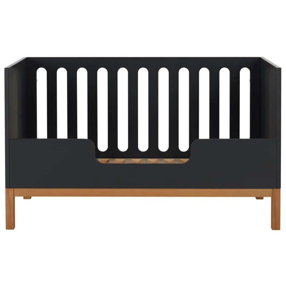 "Quax Indigo Umbauseite Babybett / Juniorbett  schwarz image"
