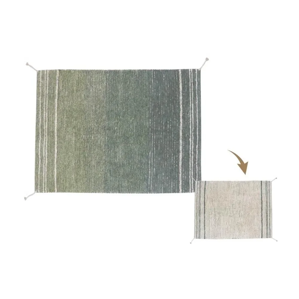 "Lorena Canals waschbarer Wendeteppich "Reversible Twin" blau, Größe: 170 x 240 cm image"