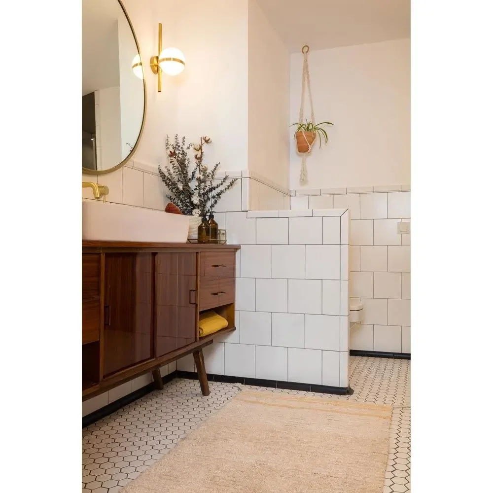 "Lorena Canals waschbarer Wendeteppich "Reversible Twin" gelb, Größe: 80 x 140 cm image"