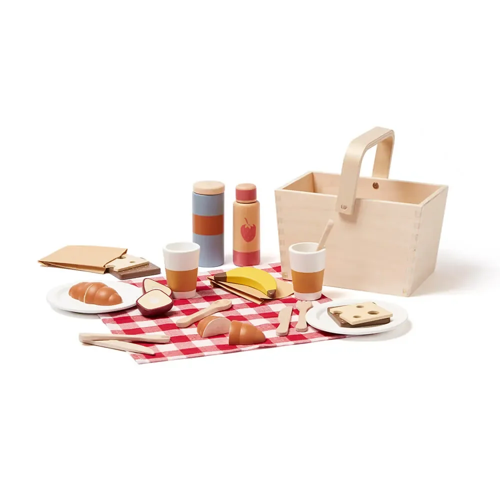 "Kids Concept Kinder Spielzeug Picknick-Set Holz image"
